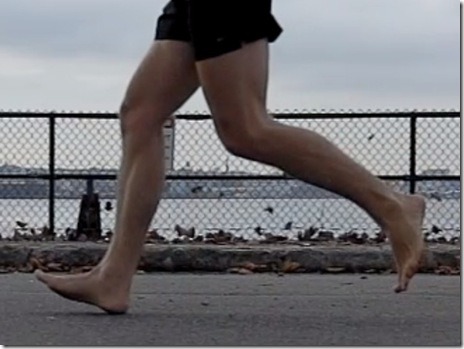 Barefoot Runner Heel Strike